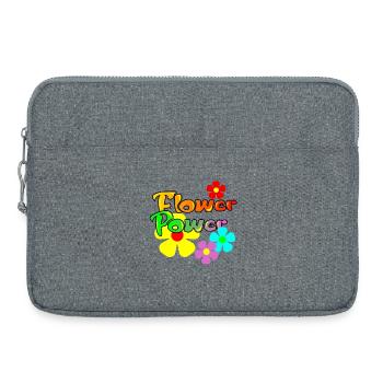 Le pouvoir des fleurs - Sacoche pour ordinateur portable 15 pouces - gris chiné - Devant