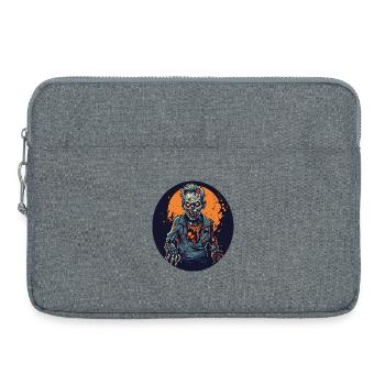 Halloween - Zombie - Horreur - Sorcière - Sacoche pour ordinateur portable 15 pouces - gris chiné - Devant