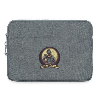 Monstre du café - Zombie caféine - Râle du matin - Sacoche pour ordinateur portable 15 pouces - gris chiné - Devant
