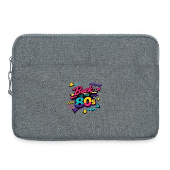 Back to the 80s Neon Retro - Laptoptasche 15" - Grau meliert - Vorne