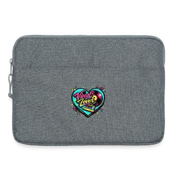 Vinyl Heart Neon - Sacoche pour ordinateur portable 15 pouces - gris chiné - Devant