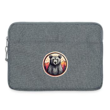 Ourson des Montagnes Aurore - Sacoche pour ordinateur portable 15 pouces - gris chiné - Devant