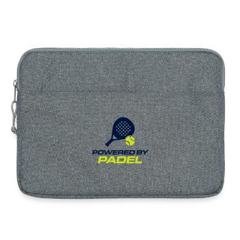 Propulsé par Padel Athlete Sport Club Design - Sacoche pour ordinateur portable 15 pouces - gris chiné - Devant