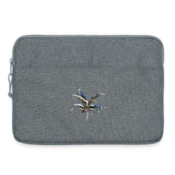Leaf layers - Laptop bag 15" - heather grey - Front