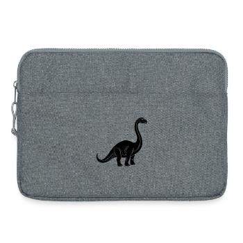 Brontosaure dinosaure - Sacoche pour ordinateur portable 15 pouces - gris chiné - Devant