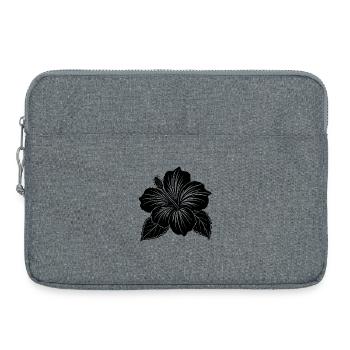 Hibiscus flower - Laptop bag 15" - heather grey - Front