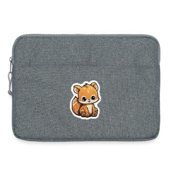 Cartoon-Eichhörnchen - Laptoptasche 15" - Grau meliert - Vorne