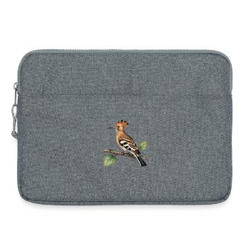 Huppe fasciée sur branche - Sacoche pour ordinateur portable 15 pouces - gris chiné - Devant