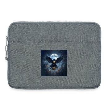 Corbeau Sidéréal avec gouvernail lunaire - Sacoche pour ordinateur portable 15 pouces - gris chiné - Devant