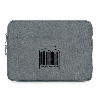 1982 44. Geburtstag - Laptoptasche 15" - Grau meliert - Vorne