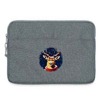 Fans de cerfs - Sacoche pour ordinateur portable 15 pouces - gris chiné - Devant