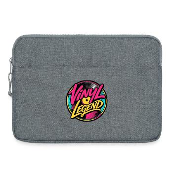 Vinyl Legend: Plattenkult Design - Laptoptasche 15" - Grau meliert - Vorne