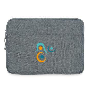 Yoga design_10 - Laptop bag 15" - heather grey - Front
