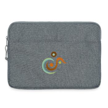 Yoga design_11 - Laptop bag 15" - heather grey - Front