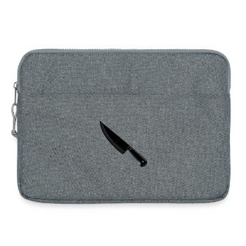 Couteau de cuisinière - Sacoche pour ordinateur portable 15 pouces - gris chiné - Devant