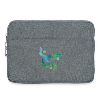 Yoga design_33 - Laptop bag 15" - heather grey - Front