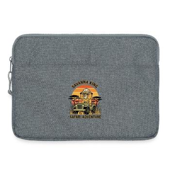Lion Safari Savanna King Safari Adventure - Laptop bag 15" - heather grey - Front