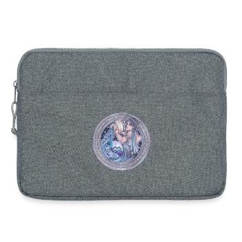Zodiac Sign Sternzeichen Wassermann Aquarius - Laptop bag 15" - heather grey - Front
