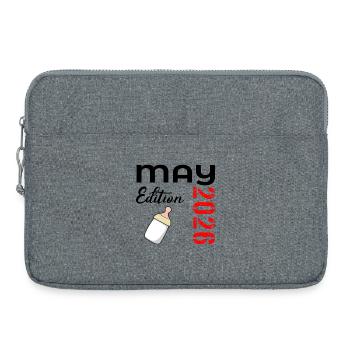Baby Birth May 2026 - Laptop bag 15" - heather grey - Front