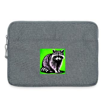 Waschbär - Laptoptasche 15" - Grau meliert - Vorne