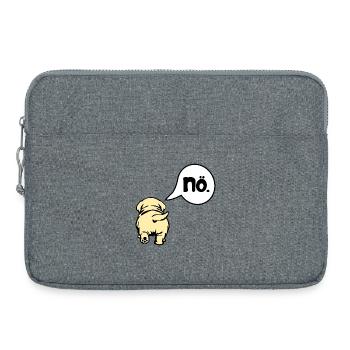 Hunde Absage - Laptoptasche 15" - Grau meliert - Vorne
