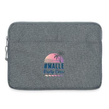 MALLE Party Crew Sunset Palm Trees - Laptop bag 15" - heather grey - Front