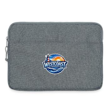Côte ouest de l’Allemagne - Sacoche pour ordinateur portable 15 pouces - gris chiné - Devant