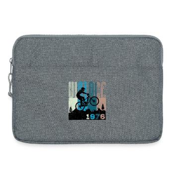Vintage 1976 - Laptoptasche 15" - Grau meliert - Vorne