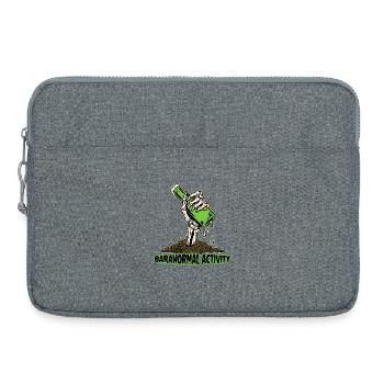 BARANORMAL ACTIVITY – Bier und Zombie-Humor - Laptoptasche 15" - Grau meliert - Vorne