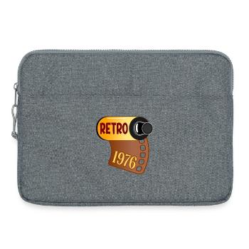 Geburtstag 1976 Retro Fotografieren - Laptoptasche 15" - Grau meliert - Vorne