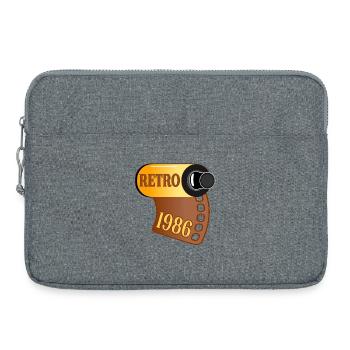 Geburtstag 1986 Fotografieren - Laptoptasche 15" - Grau meliert - Vorne