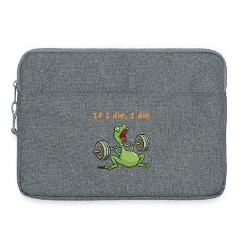 Drôle d’humour pour adultes de la génération X Bulldog - Sacoche pour ordinateur portable 15 pouces - gris chiné - Devant
