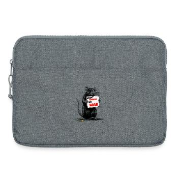 Juste le slogan Fromage : pas de guerre - Sacoche pour ordinateur portable 15 pouces - gris chiné - Devant