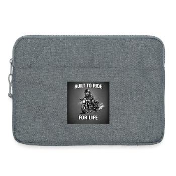Conçu pour rouler à vie - Sacoche pour ordinateur portable 15 pouces - gris chiné - Devant