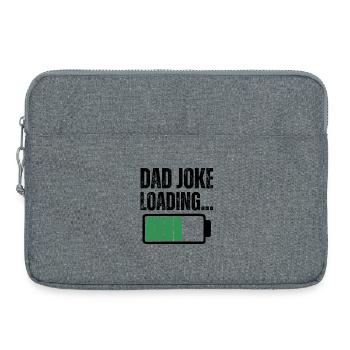 DAD JOKE  - Laptop bag 15" - heather grey - Front