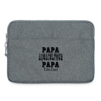 Papa Aquaculteur Papa Très Cool - Sacoche pour ordinateur portable 15 pouces - gris chiné - Devant