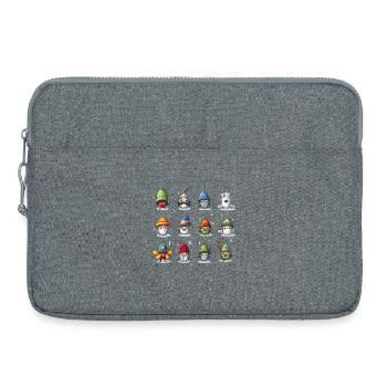 Colorful Gnomes Collection - Laptop bag 15" - heather grey - Front