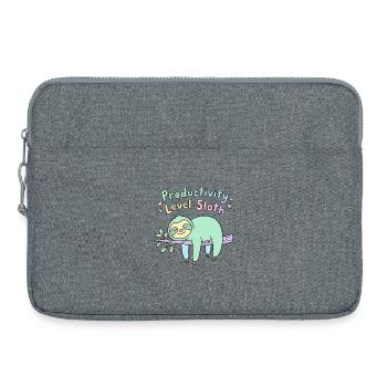 Productivity Level Sloth - Laptop bag 15" - heather grey - Front