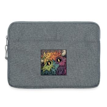 Rainbow Monster Color Game - Laptop bag 15" - heather grey - Front