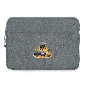 Chef Chef Cuisinier Pingouin - Sacoche pour ordinateur portable 15 pouces - gris chiné - Devant
