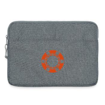 Pièce de casino - Sacoche pour ordinateur portable 15 pouces - gris chiné - Devant