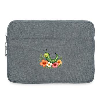 Chenille - Sacoche pour ordinateur portable 15 pouces - gris chiné - Devant
