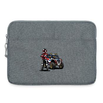 SSV Rally Offroad Racing Driver - Laptop bag 15" - heather grey - Front