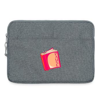 Pause de lecture - Sacoche pour ordinateur portable 15 pouces - gris chiné - Devant