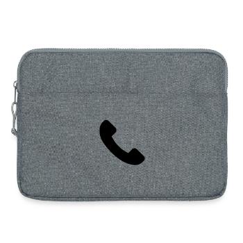 telephone - Laptop bag 15" - heather grey - Front