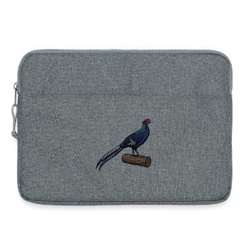 Faisan Versicolore Majestueux Nature Sauvage - Sacoche pour ordinateur portable 15 pouces - gris chiné - Devant