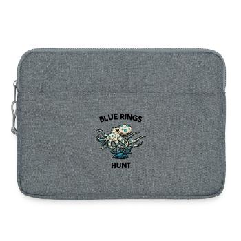 Pieuvre Anneaux Bleus Venin Danger Noir - Laptoptasche 15" - Grau meliert - Vorne