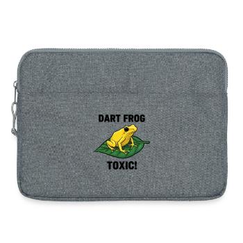 Grenouille Dart Frog Toxique Nature Poison Noir - Sacoche pour ordinateur portable 15 pouces - gris chiné - Devant