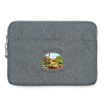J’ai grandi avec des filles et des – des drôles - Sacoche pour ordinateur portable 15 pouces - gris chiné - Devant