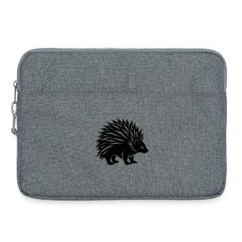 Stachelschwein - Laptoptasche 15" - Grau meliert - Vorne